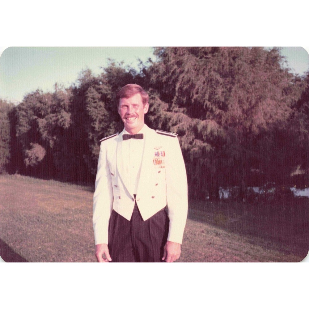 Vintage 1974 Military Mess Dress Uniform Photos Set of 3 Original Color - Picture 1 of 3